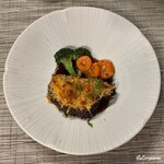 九十九草 - 和牛の頬肉のマスタードパン粉焼