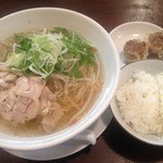 神風 - 鶏そば塩ランチ¥700