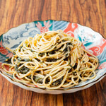博多明太子とアオサ海苔の和パスタ