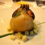 レフェルヴェソンス - ［１回目］おでかけ(7800円)・定点〜丸ごと火入れした蕪とイタリアンパセリのエミュルション、バスク黒豚のジャンボンセック＆ブリオッシュ