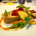 レフェルヴェソンス - おでかけ(7800円)・春の温度〜フォアグラのナチュレル、金美人参のピュレとそのキャロットケーキのかけら、サントモール＆セミドライトマト、しょっつるのキャラメルと芹の葉