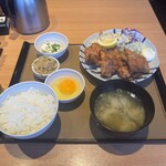 やよい軒 - 料理写真:から揚げ定食/生たまご 2026/7/26