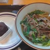 ちから - 肉うどん、ミニ。おはぎ