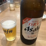 餃子の王将 - ドリンク写真:瓶ビール 大(アサヒスーパードライ)