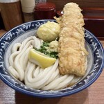 釜たけうどん - 料理写真:名物ちく玉天ぶっかけ 冷