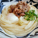 讃岐うどん みやの家 - 肉玉ぶっかけそのまま１.５盛