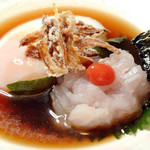 和匠よし乃 - 鱧揚げオニオンユッケ風