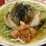 和匠よし乃 - まるごと玉ねぎ鱧芽かぶ煮麺