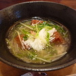 泉や - 3回目⑧レンコン餅の蟹餡かけ
      