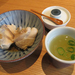 橙 - 201505 水炊きの鶏肉とスープ