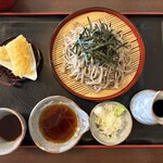 そば処新家 - 料理写真:ざるそば大　いか天