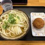 キリン - 料理写真:ひやかけ（大）＆メンチカツ