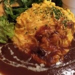 roku cafe - 201505  roku 昔ながらのオムライス（デミソース)(800円)  ※ドリンクバー付き(^-^)/