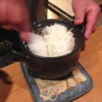 じどりや 穏座 - 新生姜土鍋ごはん