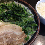 麺匠家 - 2015.5再々訪  塩ラーメンほうれん草まし