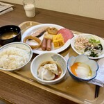ホテルルートイン - 料理写真:ビュッフェでとってきた朝食