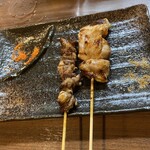 焼鳥ごだいば - こころのこり、若鶏もも