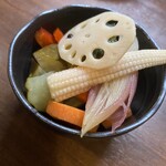 焼鳥ごだいば - 自家製ピクルス
