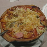 Restaurante Fat Siu Lau - 焗海鮮飯。エビ、イカはあらかた食べてしまったあとですねこれは。