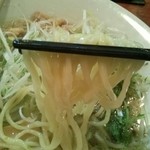 麺屋 花蔵 - 麺アップ。