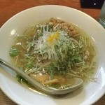 麺屋 花蔵 - 鶏ごぼう塩ラーメン780円。