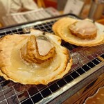 青森 帆立家 - ちょっと焼き過ぎたか？