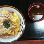 まる囲食堂 - 煮カツ丼、トップビュ