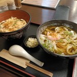 なかのや - 料理写真:納豆丼のうどん大盛り、850+150円。