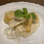 Osteria IL Libro d'Oro - 桃のムースとコンポート
