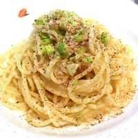 IL PINOLO 銀座 - 自家製三元豚ロースハムのミンチとカチョ・エ・ペペ・スパゲティ