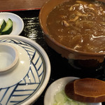 Maruka - カレー南ばんそば730円＋ミニかつ丼350円 150515 13:59