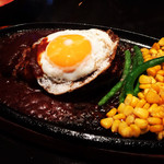 ステーキ キッチンファクトリー - ハンバーグ360g
      目玉焼き