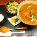 てん川 - カツカレーうどんセット