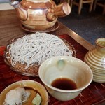 並木藪蕎麦 - ざるそばと湯桶；たっぷりの蕎麦湯が嬉しい @2015/05/15