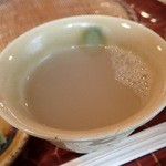 並木藪蕎麦 - 蕎麦湯は釜湯；きちんと蕎麦を茹でた証明(あかし) @2015/05/15