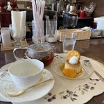 cafeフェーリエン - プリンセット(ホットティー)