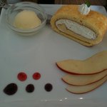 Cafe braliva - 米粉のロールケーキ