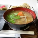 ながわ山彩館 - みそ汁