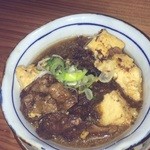 Kantarou - 牛と豆腐の味噌煮込み。名前ど忘れ