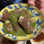 三宝苑 - 豚のハラミ（800円）青唐でセレクト