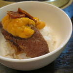 SATOブリアン - ブリめし ON 雲丹 ♡