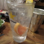 立ち呑みのさのや - チューハイ グレープフルーツ　290円 (2015.4.11)