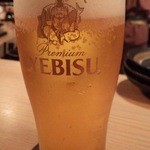 瓦そば すずめ - ビール
