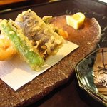 別館 茶寮 お多津 - 海老とよこわの天婦羅
