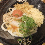 はなまるうどん - 明太おろししょうゆ小アップ(2015.5.14)