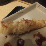 はなまるうどん - エビ天に醤油(2015.5.14)