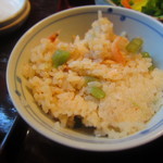 米寿 - 蕗と桜海老のご飯H27.02