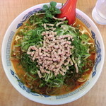 ラーメン藤 - 2015年5月12日(火)　京風ごま坦々麺(750円)麺粉落とし・ネギ＆もやし多め