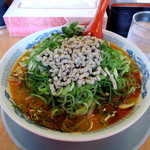 ラーメン藤 - 2015年5月12日(火)　京風ごま坦々麺(750円)麺粉落とし・ネギ＆もやし多め
