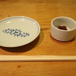 吾妻橋 やぶそば - お通し「そば味噌」